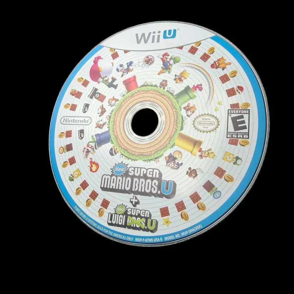 New Super Mario Bros. U + New Super Luigi U (Nintendo Wii U, 2013) Disc Only